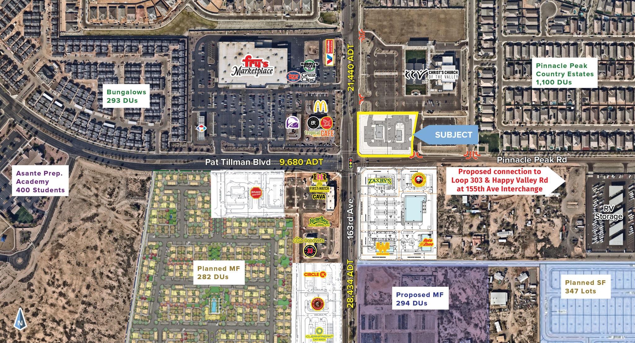 E/NEC 163rd Ave & Pinnacle Peak Rd ave, Surprise, AZ for Sale