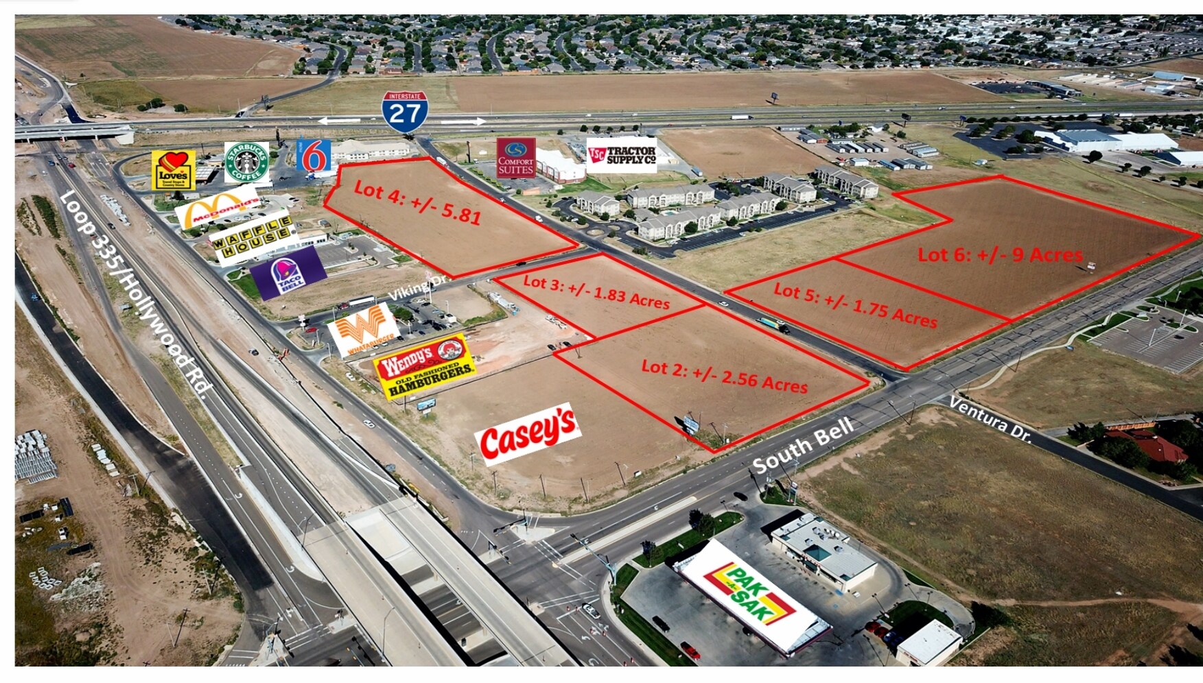 NWC of S. Bell & Loop 335, Amarillo, TX for Sale