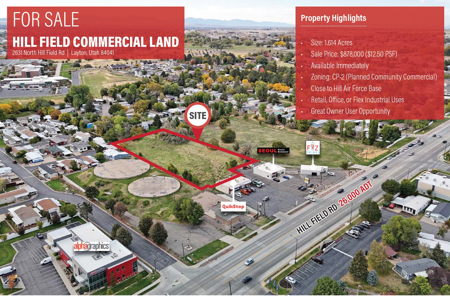 2631 N Hill Field Rd, Layton, UT for Sale