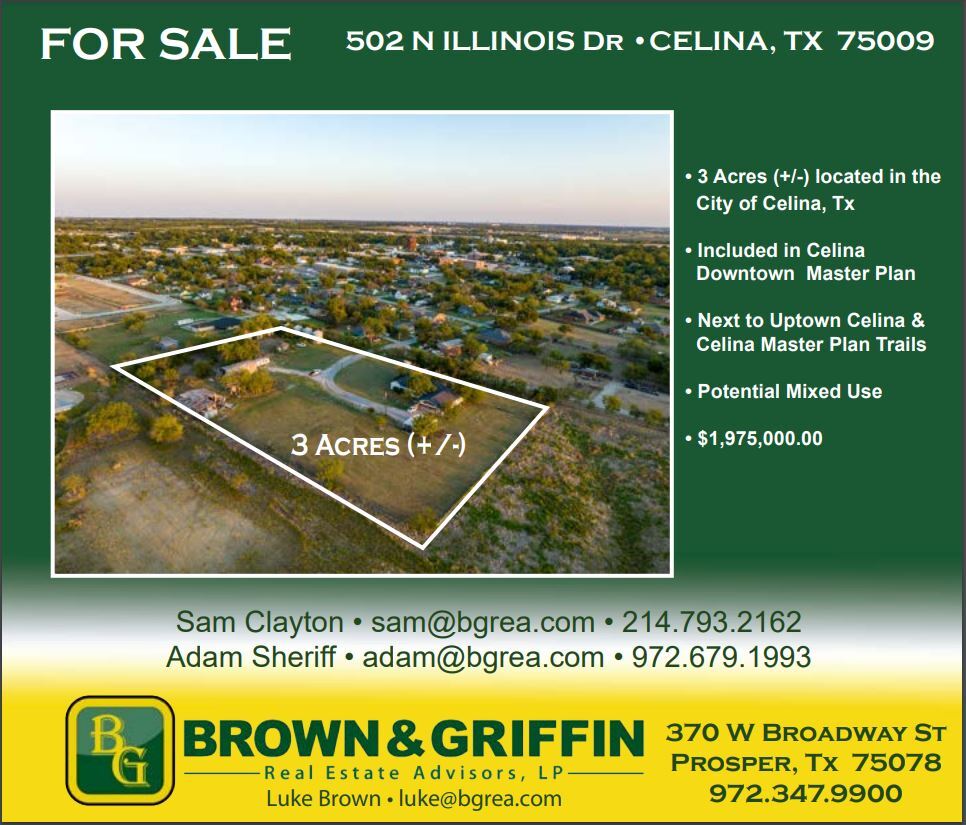 502 N Illinois St, Celina, TX for Sale