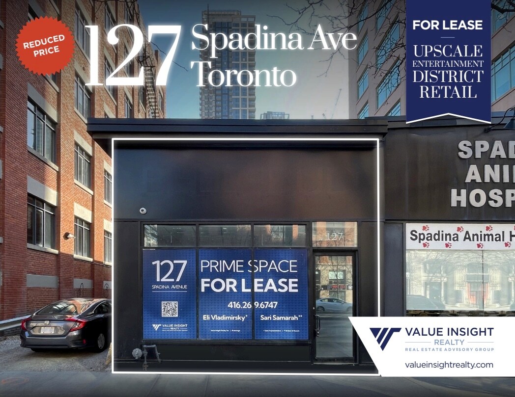 127 Spadina Av, Toronto, ON for Rent