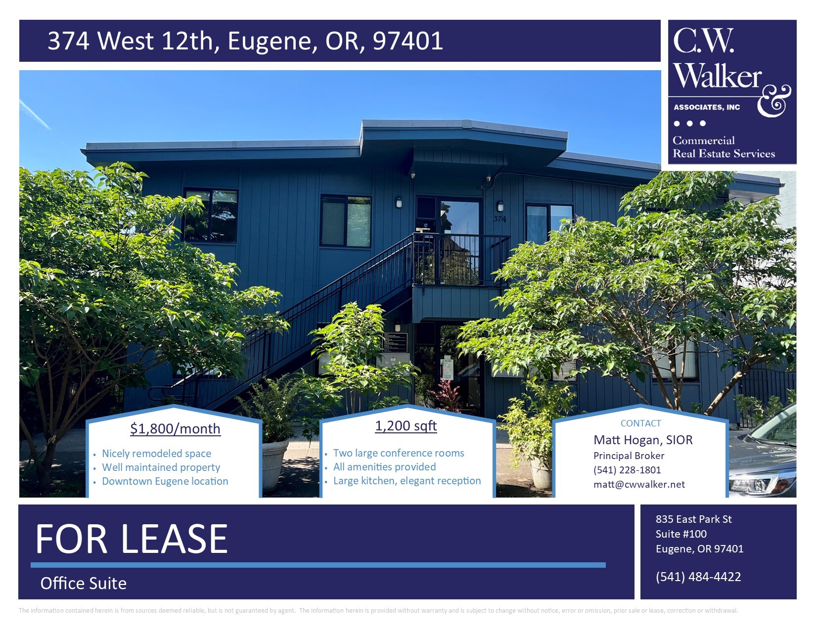 372-374 W 12th Ave, Eugene, OR for Rent