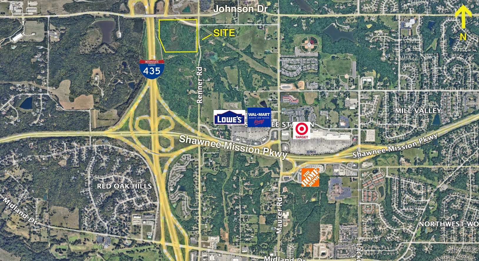 SEC of I-435 & Johnson Dr dr, Shawnee, KS for Sale
