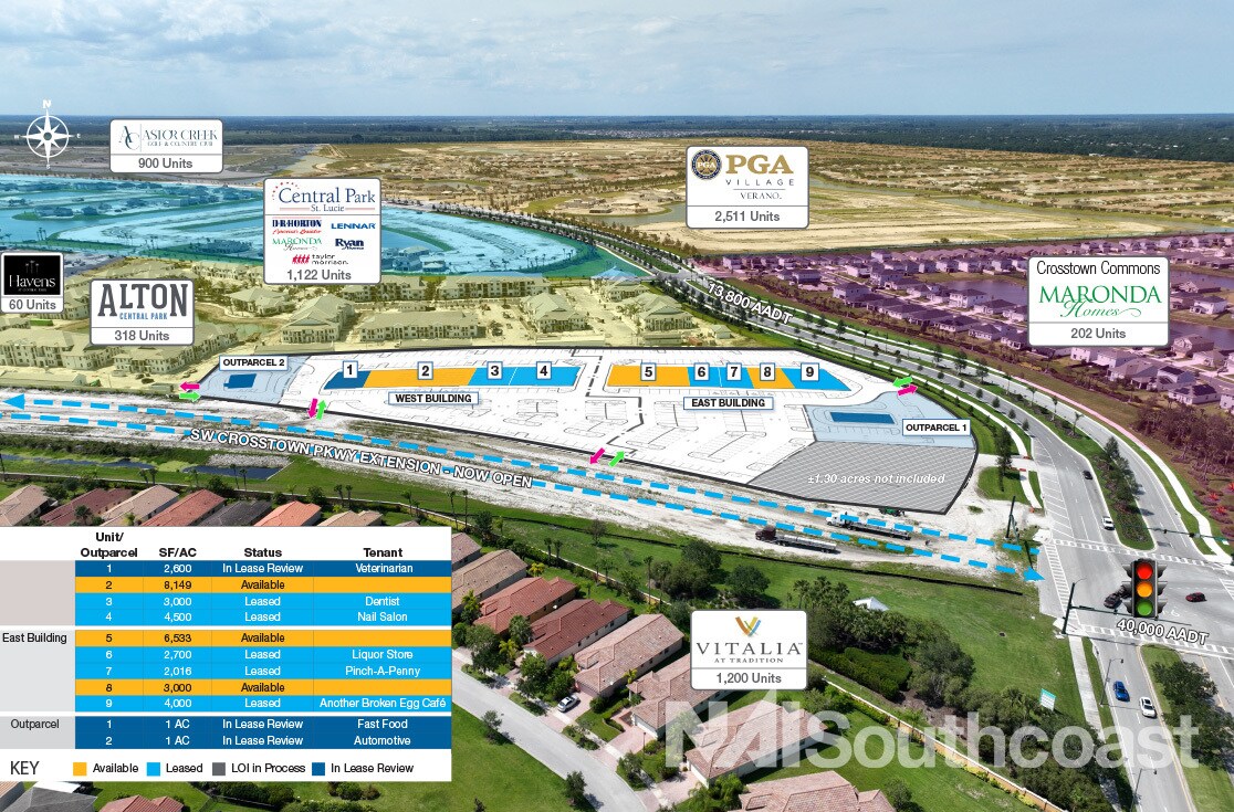 0 Crosstown Pkwy & SW Village Pkwy, Port Saint Lucie, FL for Sale