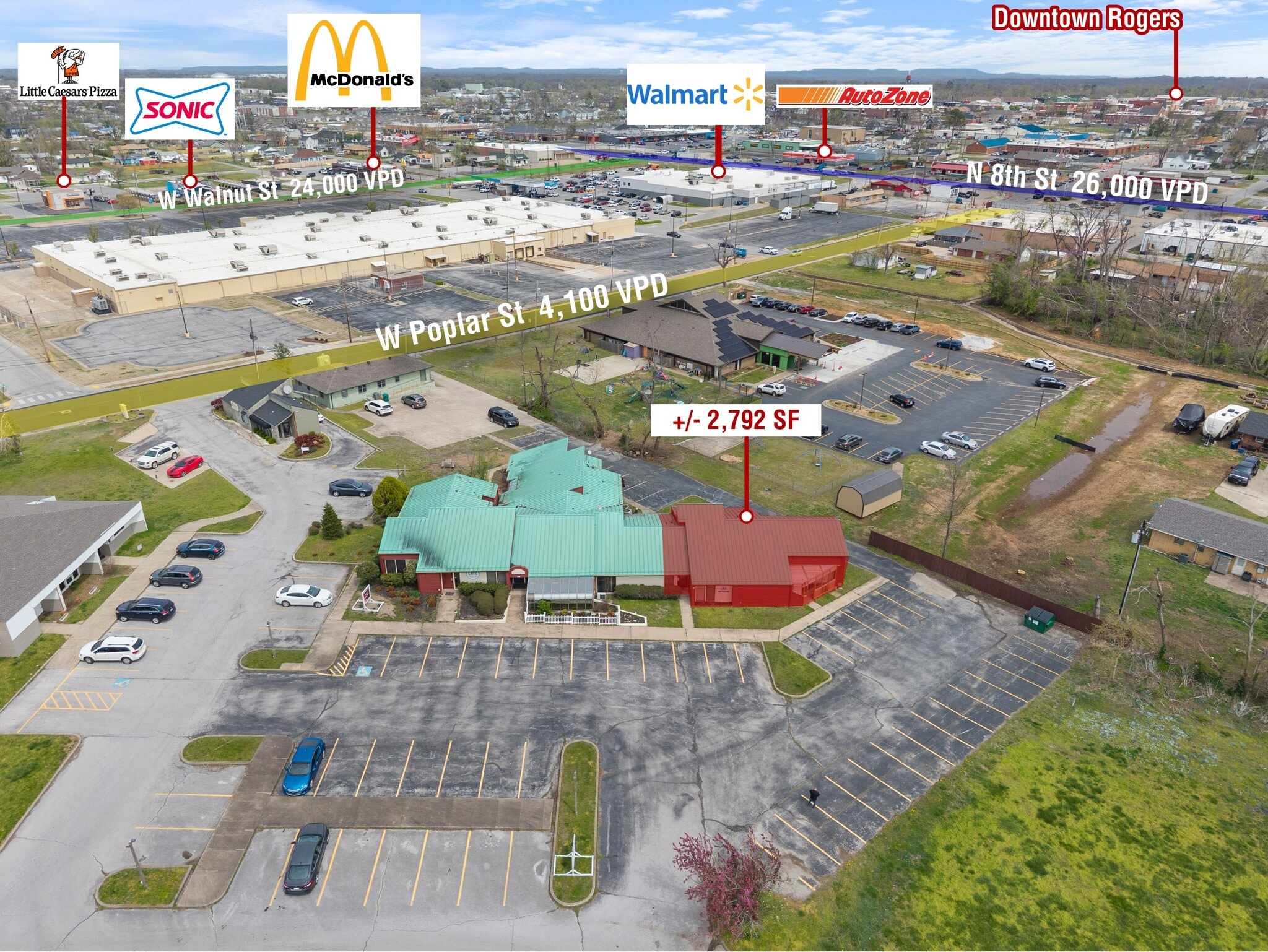 1102-1108 Poplar Pl, Rogers, AR for Rent