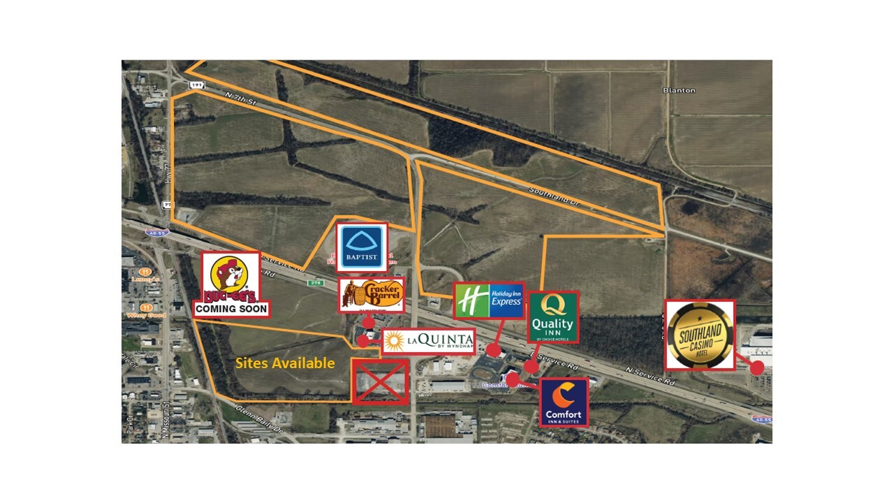 I-55 & I-40 @ 7th St, West Memphis, AR for Sale