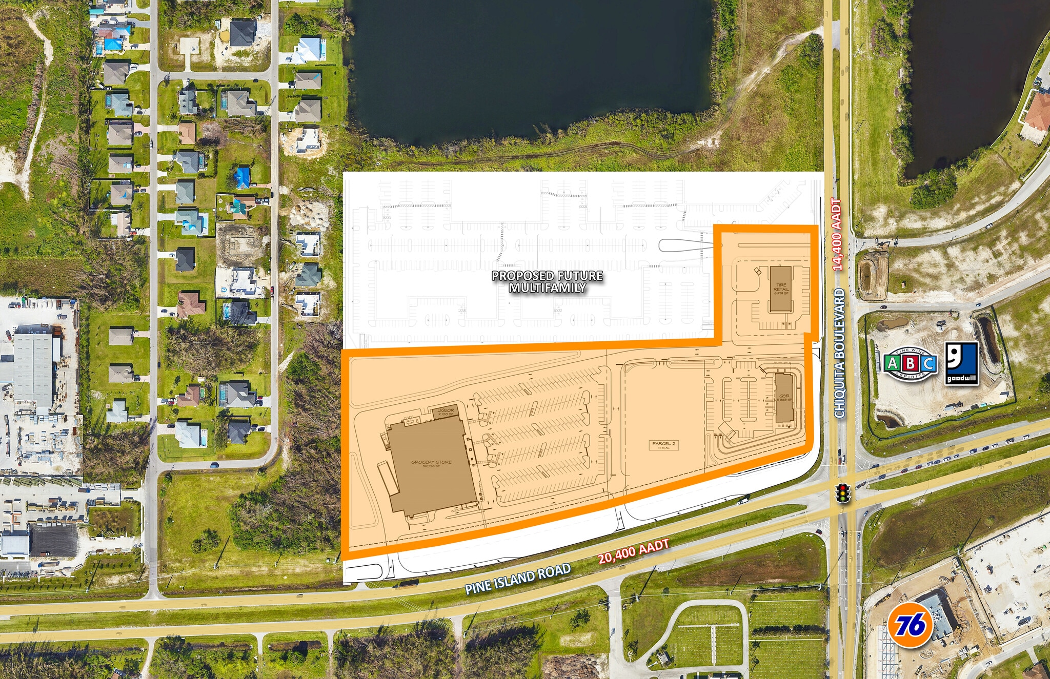 1630 Pine Island Rd Cape Coral, FL 33991 Land Property for Lease on