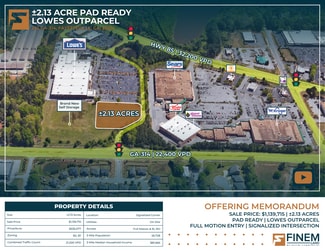 Fayetteville, GA Commercial Land - 235 Georgia 314 Fayetteville, GA Commercial Land - 235 Georgia 314