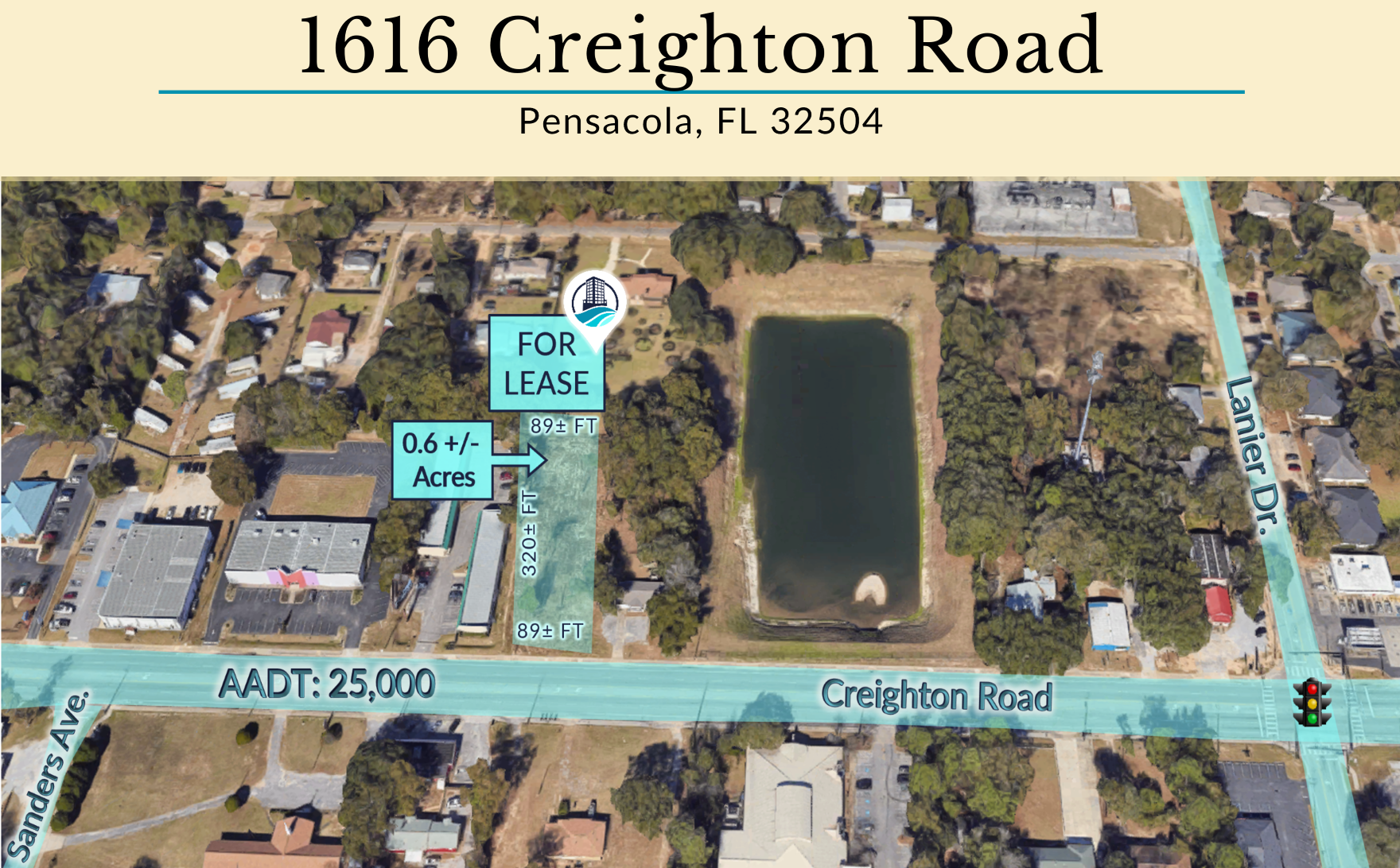 1616 Creighton Rd, Pensacola, FL for Rent