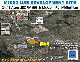 Midlothian, TX Agricultural Land - SEC FM 663 & McAlpin Rd