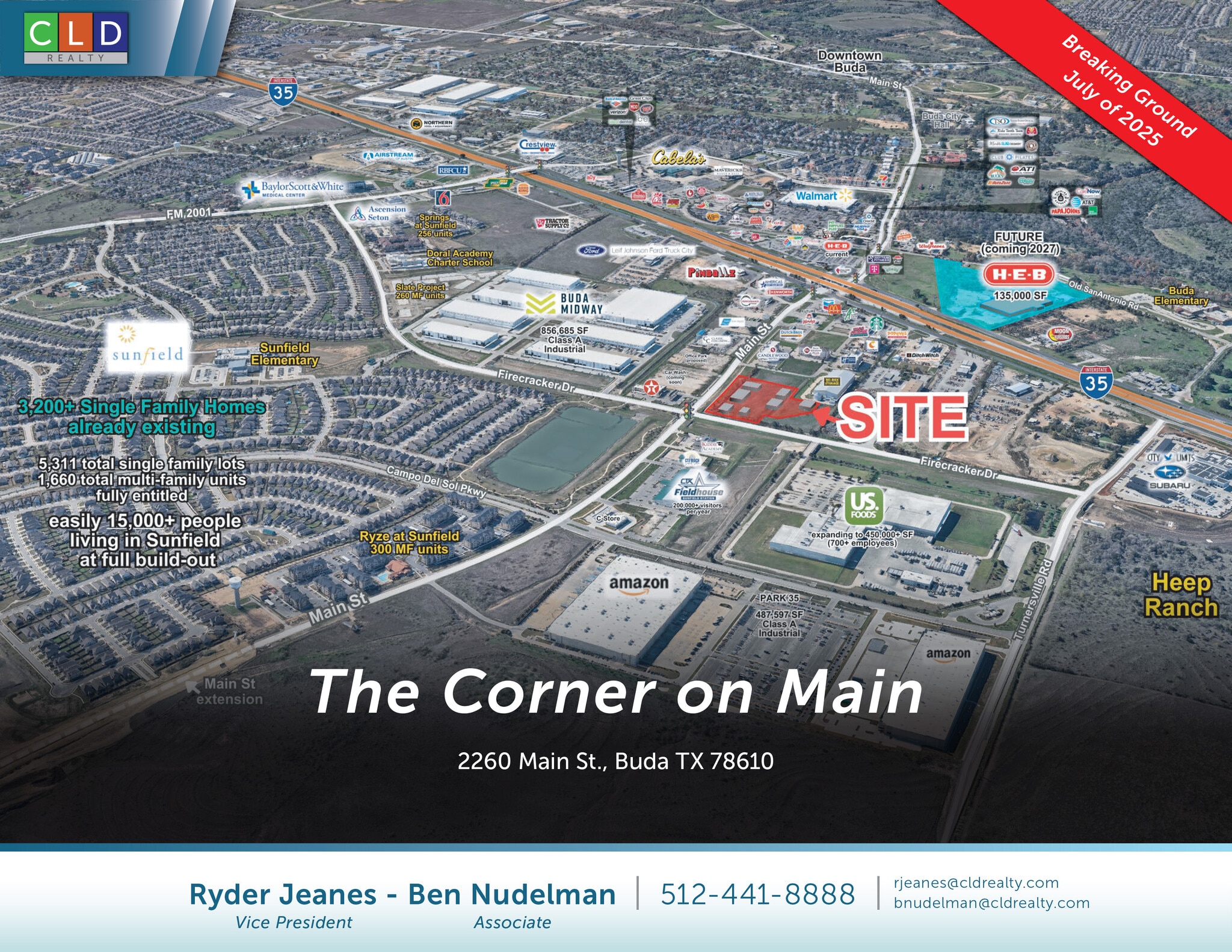 The Corner on Main, Buda, TX for Rent