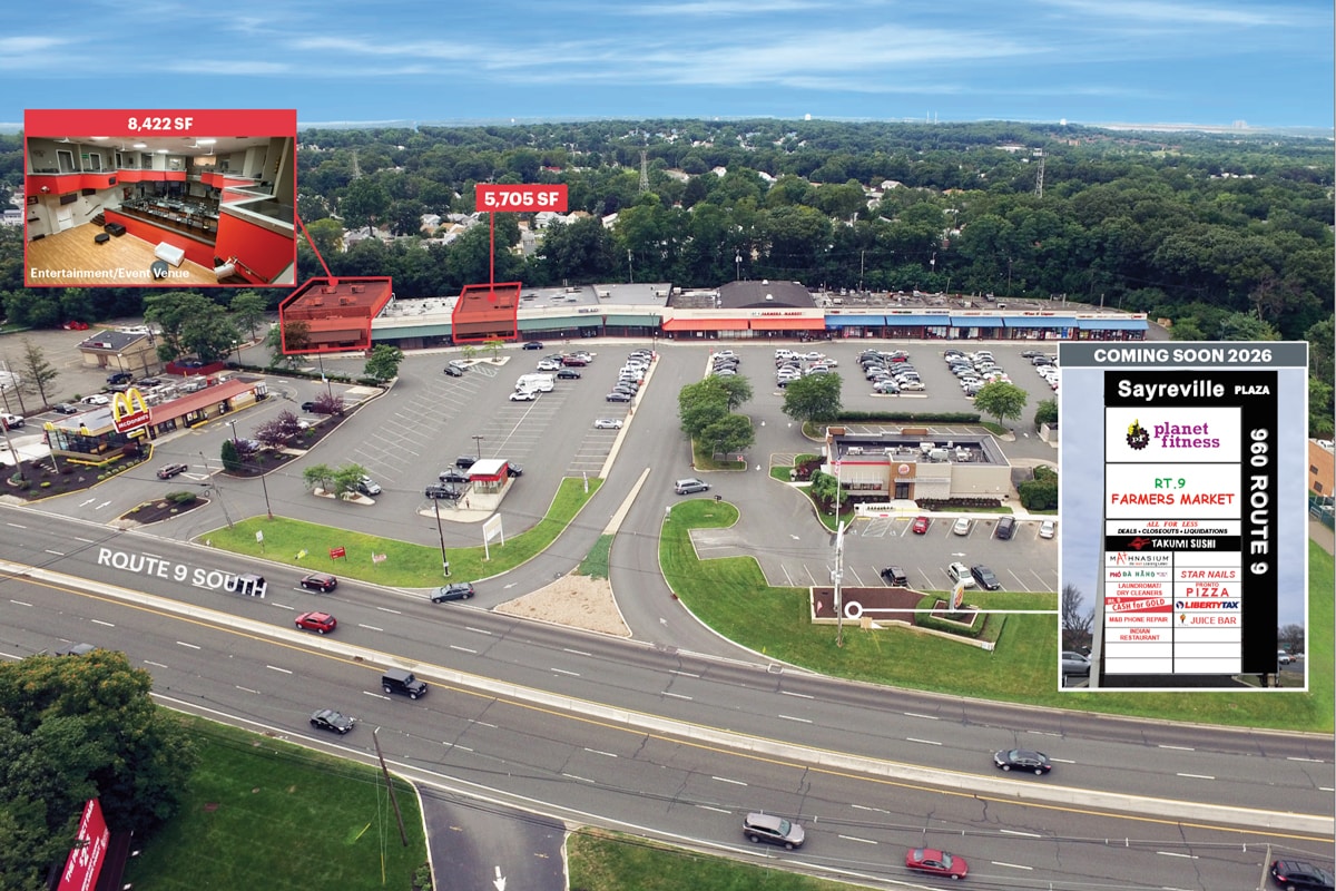 960a Rte 9, Sayreville, NJ for Rent