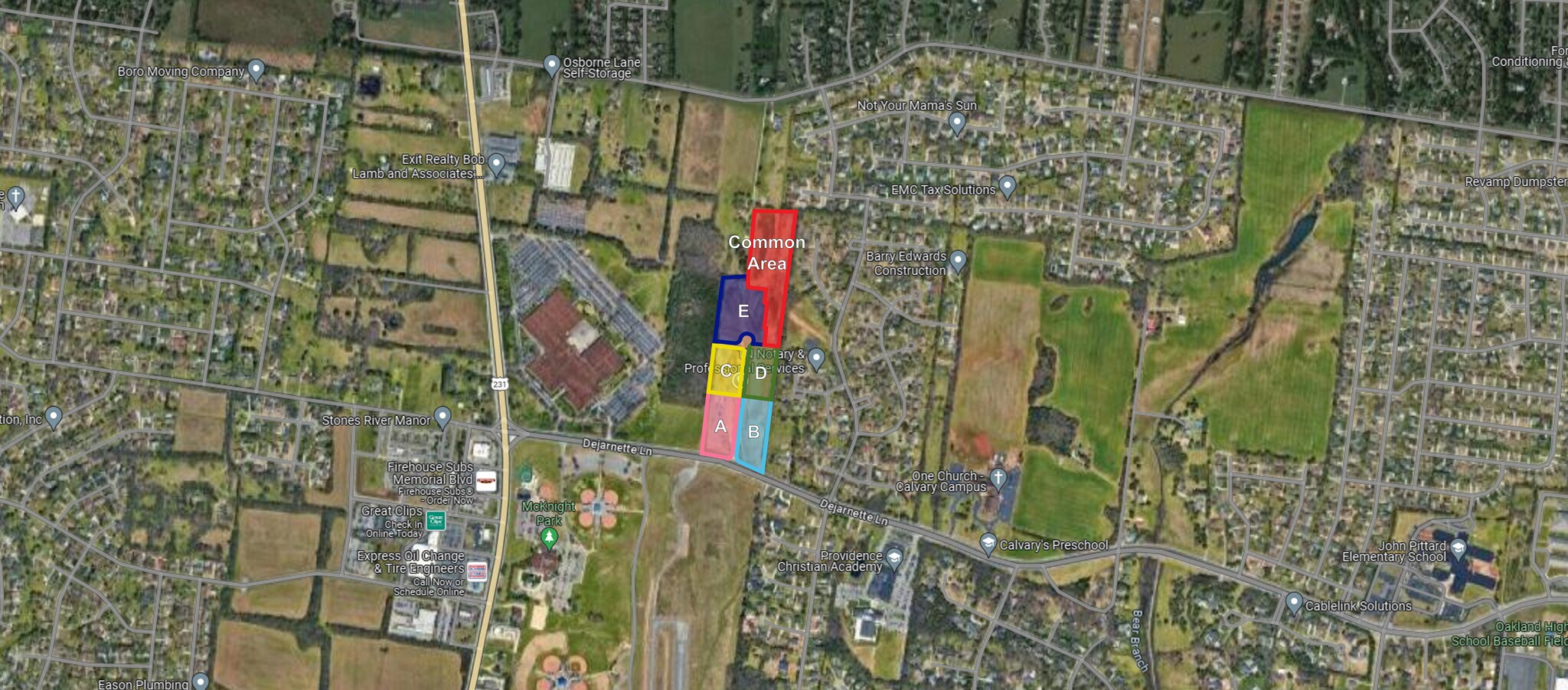 DeJarnett Ln @ Memorial Blvd, Murfreesboro, TN for Sale