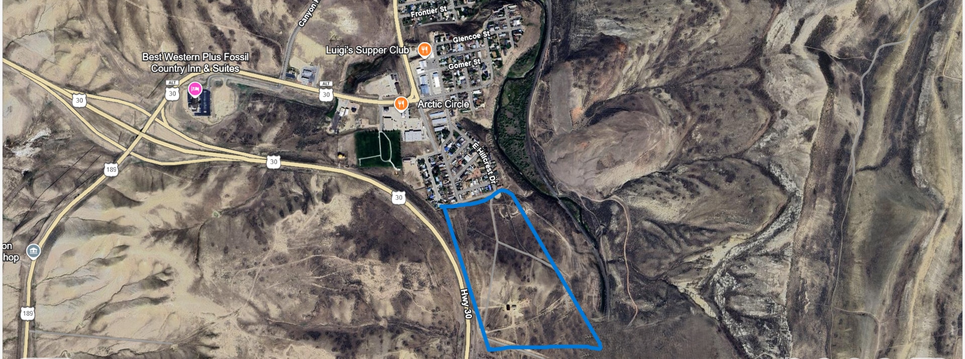 South of Diamondville Hillcrest Sub WY 30 hwy, Diamondville, WY for Sale