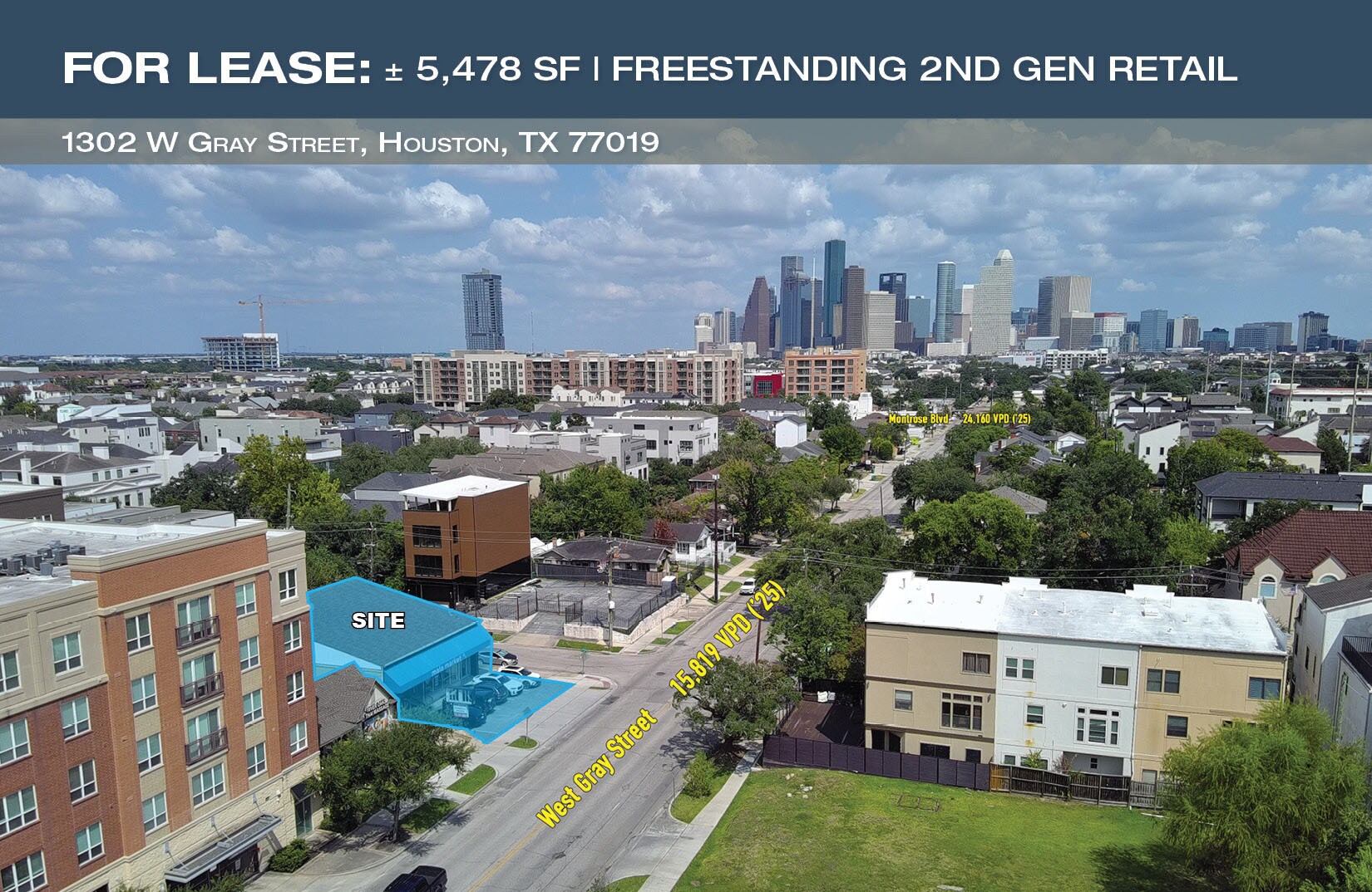 1302 W Gray St, Houston, TX for Rent