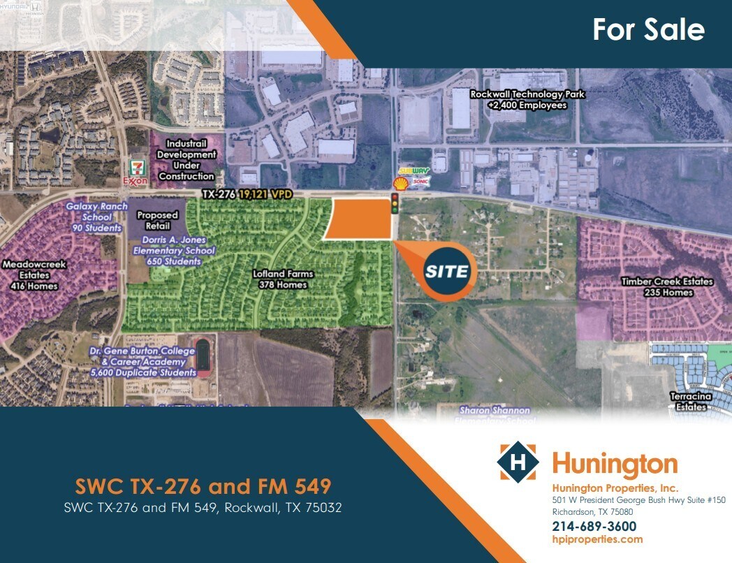 SWC TX-276 and FM 549, Rockwall, TX for Sale