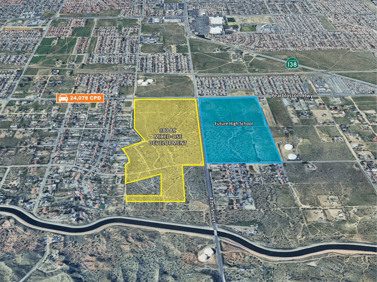 Pearblossum Hwy @ 47th E Street, Palmdale, CA for Sale