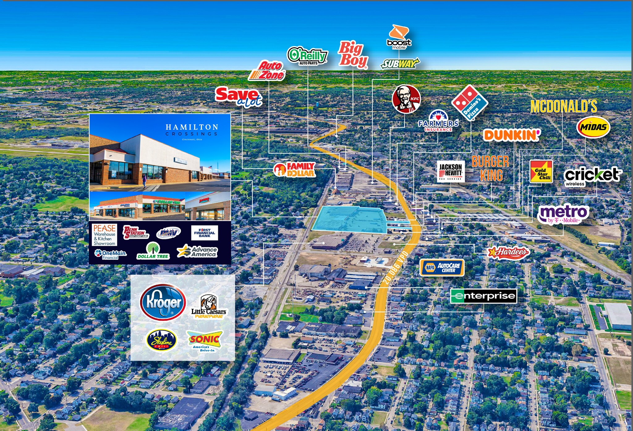 17801790 S Erie Hwy Hamilton, OH 45011 Retail Property for Sale on