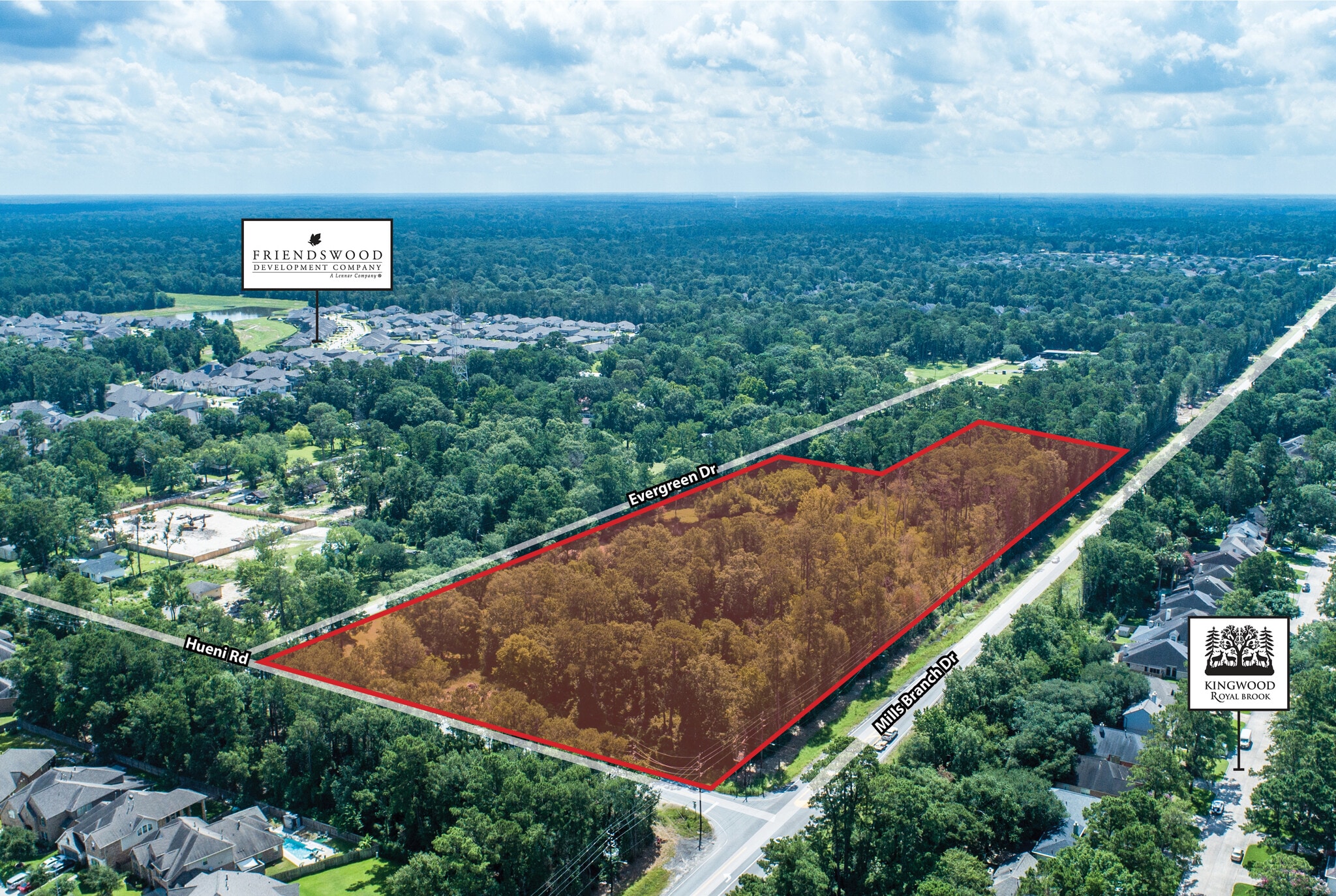 Mills Branch Rd & Hueni rd, Porter, TX for Sale
