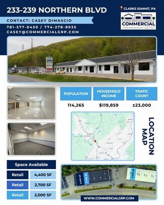 Clarks Summit, PA Office/Medical, Office/Retail - 239 Northern Blvd Clarks Summit, PA Office/Medical, Office/Retail - 239 Northern Blvd
