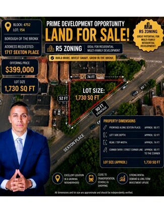Bronx, NY Residential Land - 1717 Sexton Place Bronx, NY Residential Land - 1717 Sexton Place
