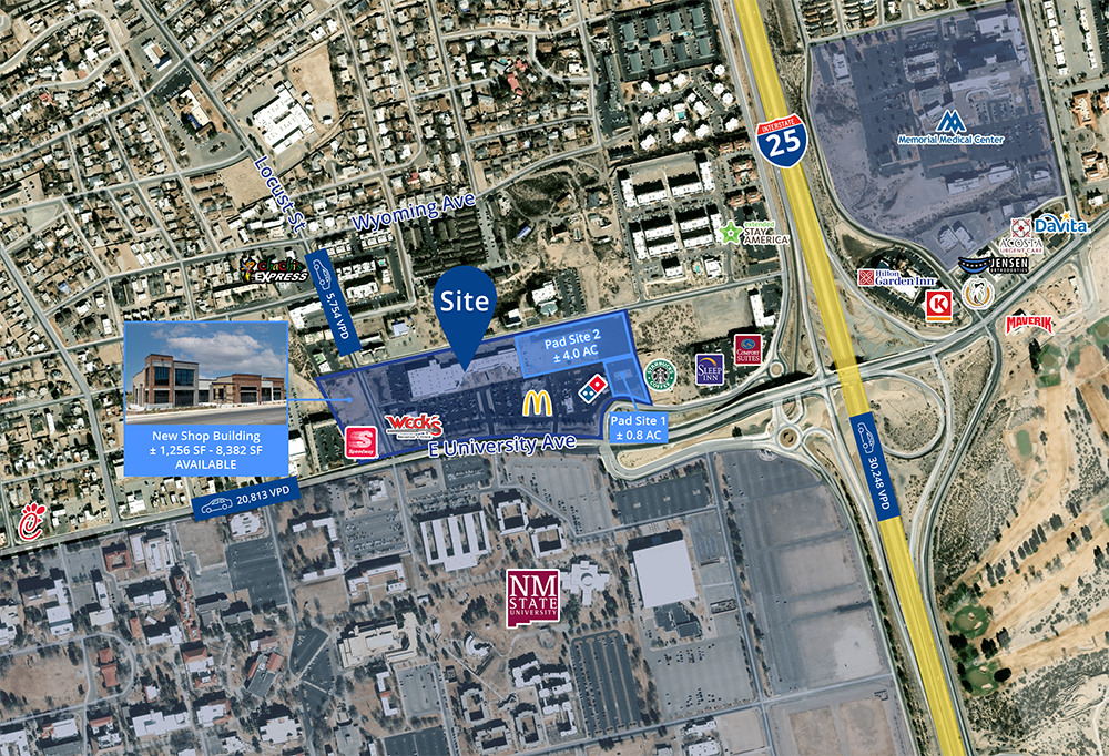1701-1733 E University Ave, Las Cruces, NM for Rent