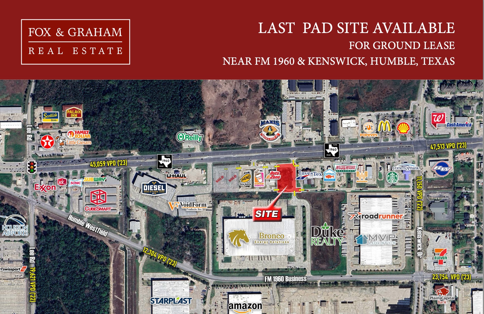 FM 1960 & Kenswick Rd, Humble, TX for Rent