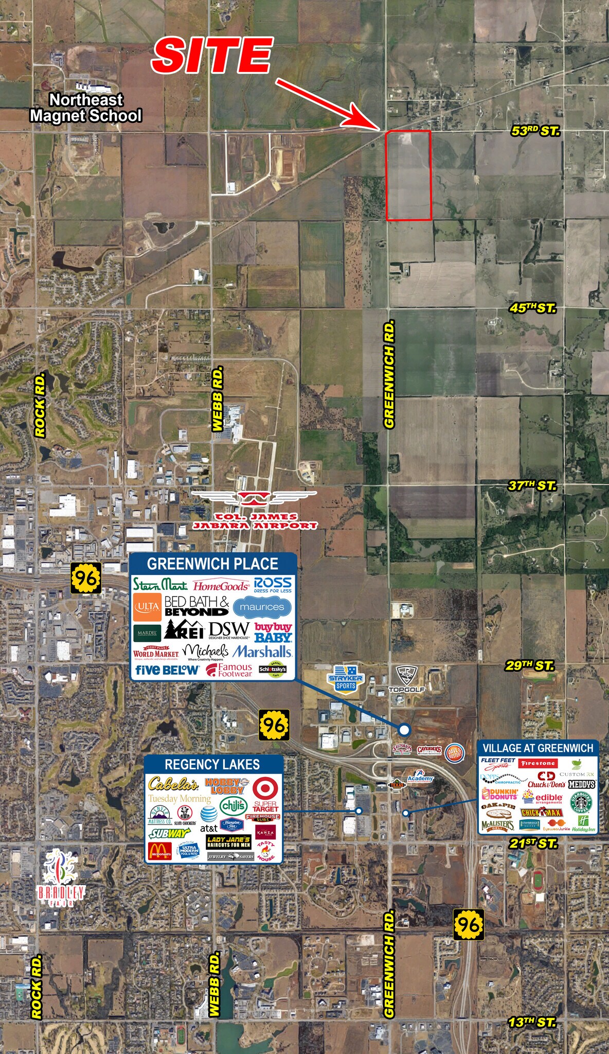 SEC 53rd & Greenwich Rd., Bel Aire, KS for Sale