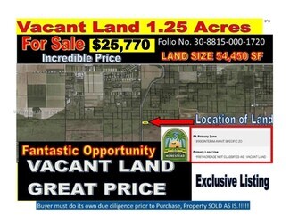 SW 418 STREET AND SW 207 AVE MIAMI  