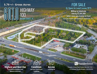 Palm Coast, FL Commercial Land - 6010 Highway 100