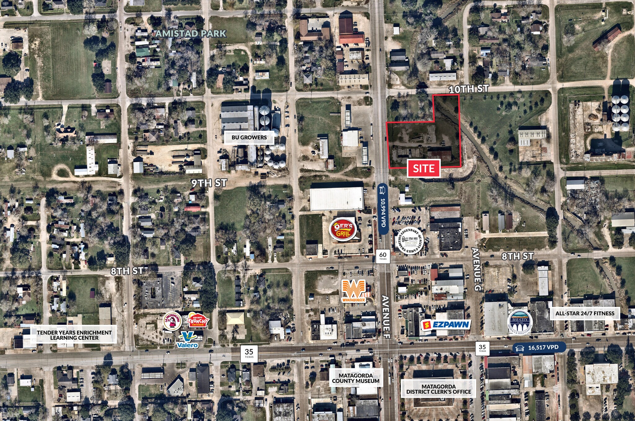 SEC of TX-60 & Tenth St, Bay City, TX for Sale