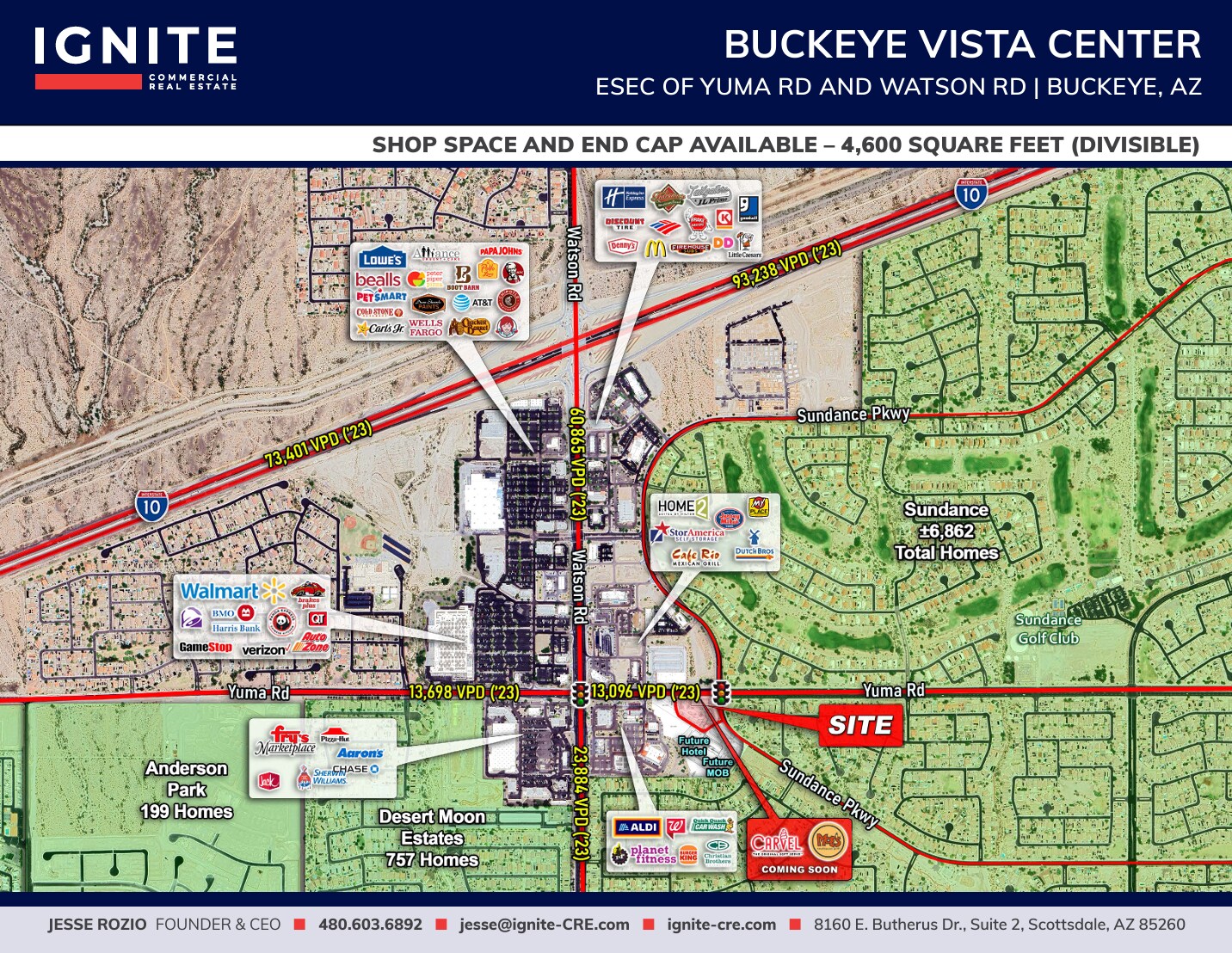 E SEC of Yuma Rd and Watson Rd, Buckeye, AZ for Rent