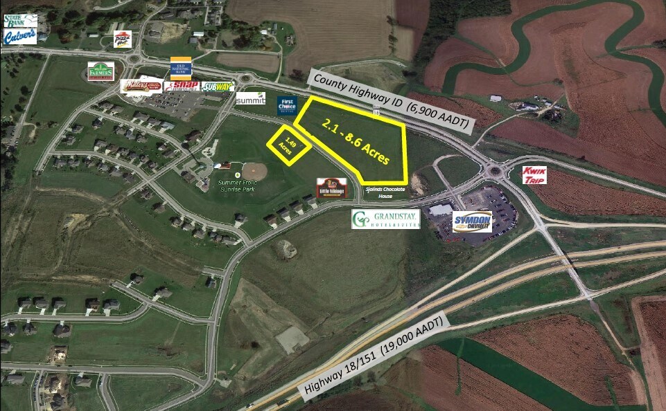 Hwy ID and Hwy 151/18, Mount Horeb, WI for Sale