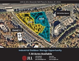 Reston, VA Industrial Land - 1835 & 1851 Alexander Bell Dr