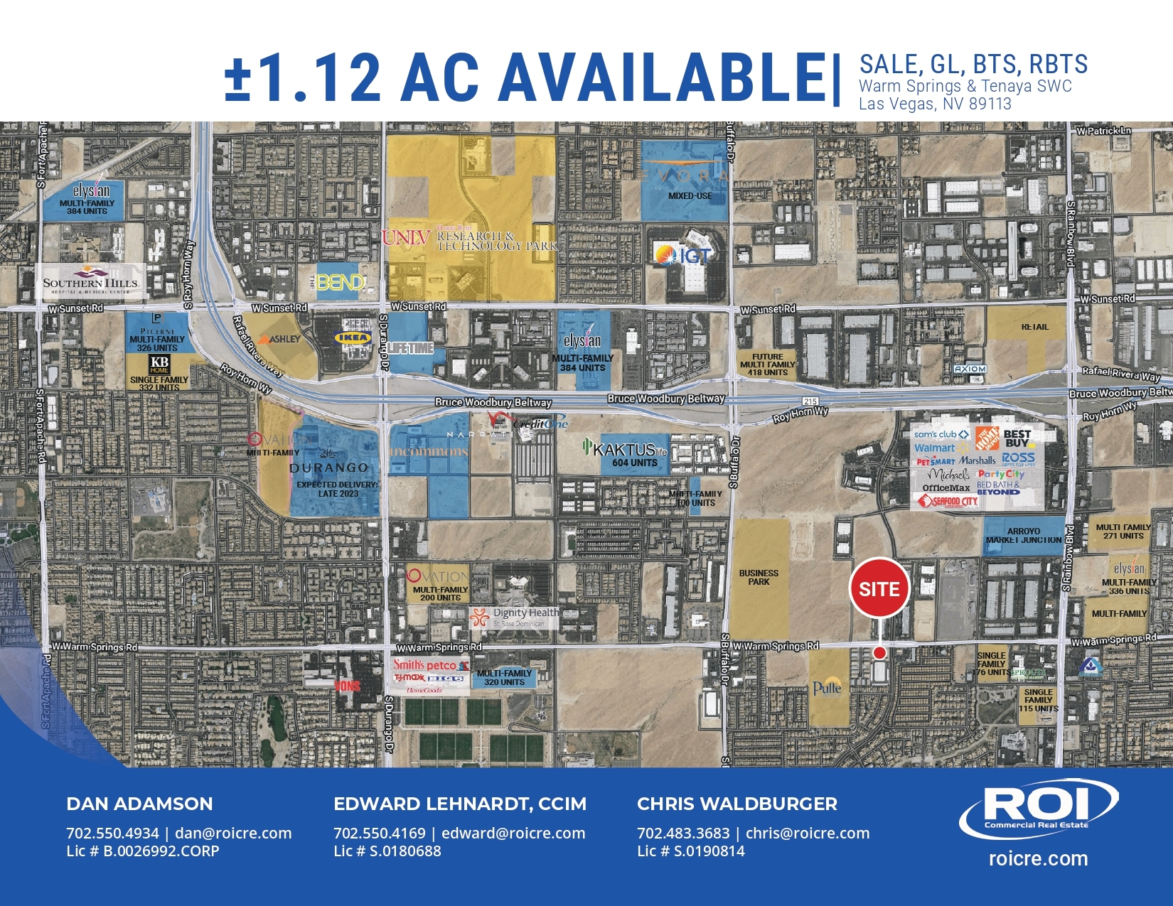 SWC Of Warm Springs & Tenaya, Las Vegas, NV for Rent