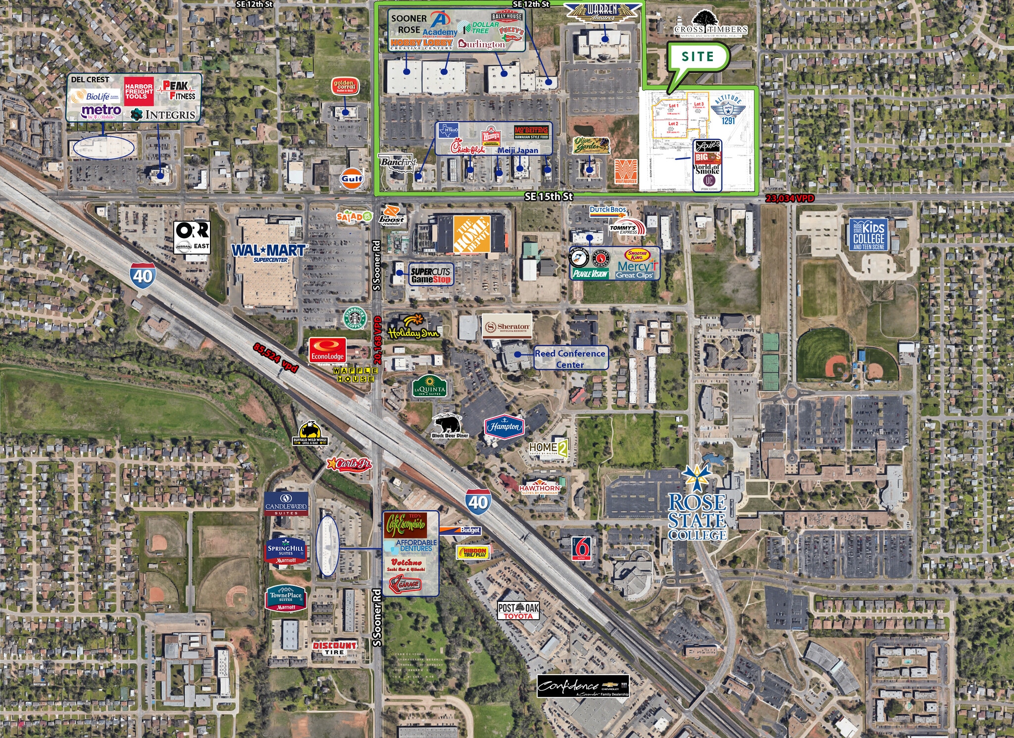 6025-6035 SE 15th St, Midwest City, OK for Sale