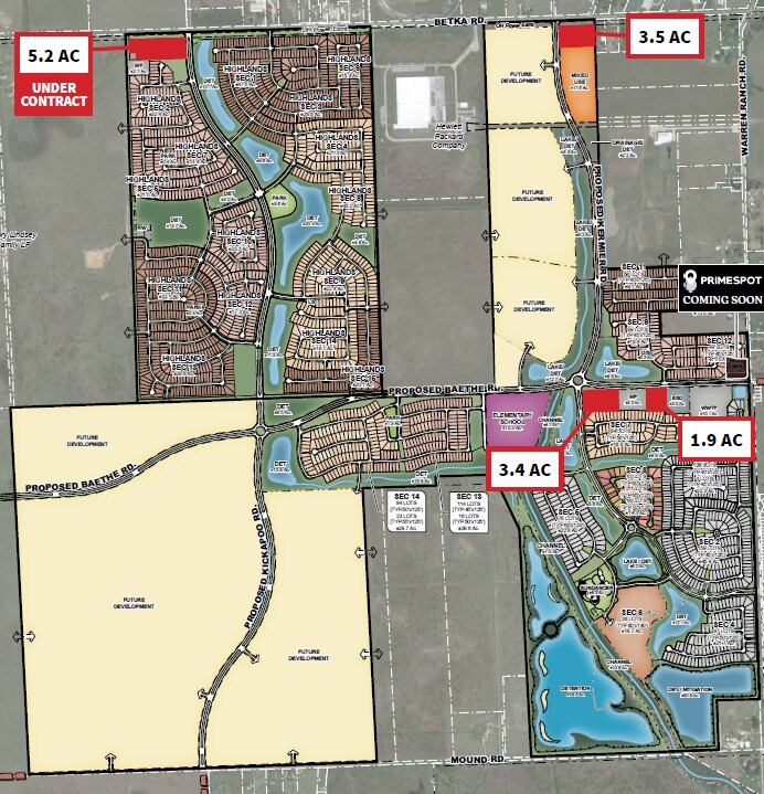 Grand Prairie Commercial Reserves, Betka Rd & Kerm, Hockley, TX for Sale