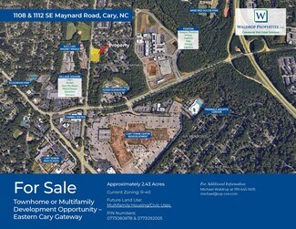Cary, NC Residential Land - 1108-1112 SE Maynard Rd Cary, NC Residential Land - 1108-1112 SE Maynard Rd