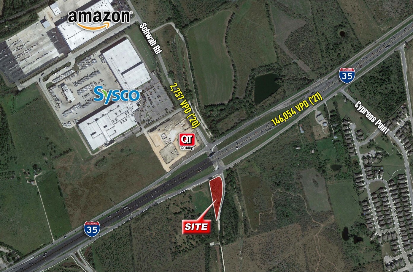 SWC of I-35 & Schwab Rd, New Braunfels, TX for Sale