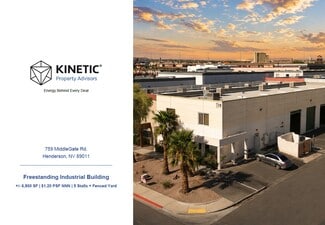 Henderson, NV Industrial - 759 Middlegate Rd Henderson, NV Industrial - 759 Middlegate Rd