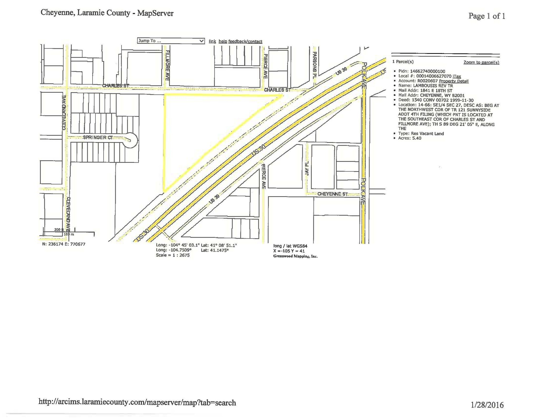 TBD east lincolnway, Cheyenne, WY for Sale