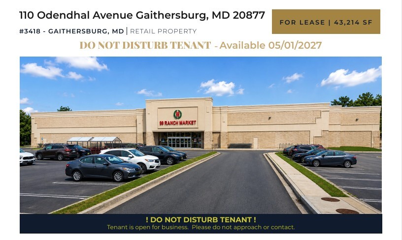 110 Odendhal Ave, Gaithersburg, MD for Rent