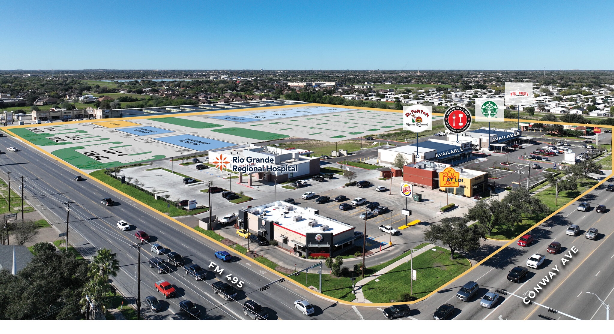 NWC FM 495 & Conway, Mission, TX for Rent