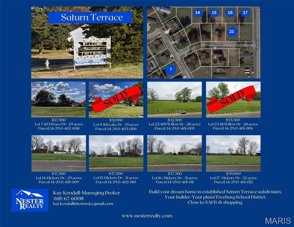 Saturn Terrace Subdivision Dr @ Lake Drive, Freeburg, IL for Sale