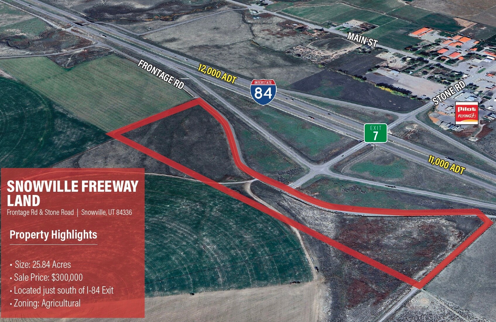 Frontage Rd @ Stone Rd, Snowville, UT for Sale