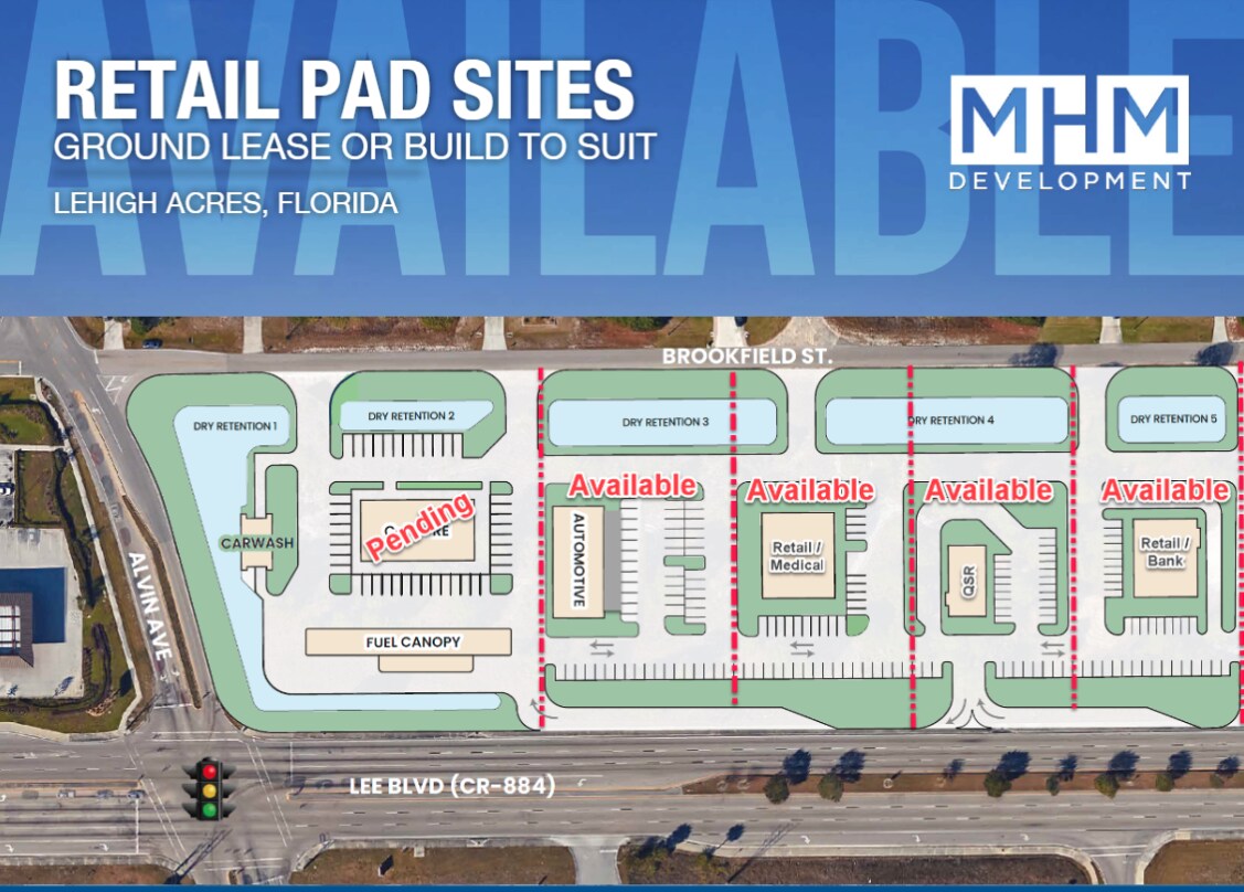 Lee Blvd Alvin Lehigh Acres, FL 33971 Land Property for Lease on
