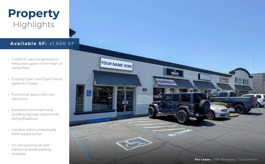 5772-5782 Broadway, Sacramento, CA for Rent