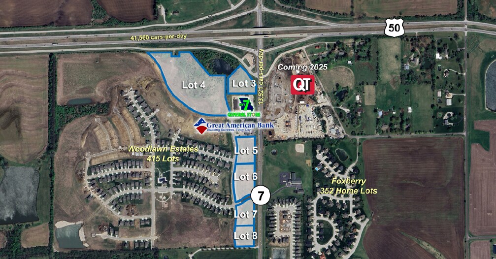 State Route 7 and Highway 50, Lake Lotawana, MO for Sale