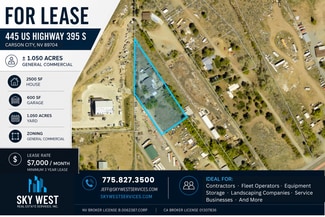Carson City, NV Commercial Land - 445 US Hwy 395 Carson City, NV Commercial Land - 445 US Hwy 395