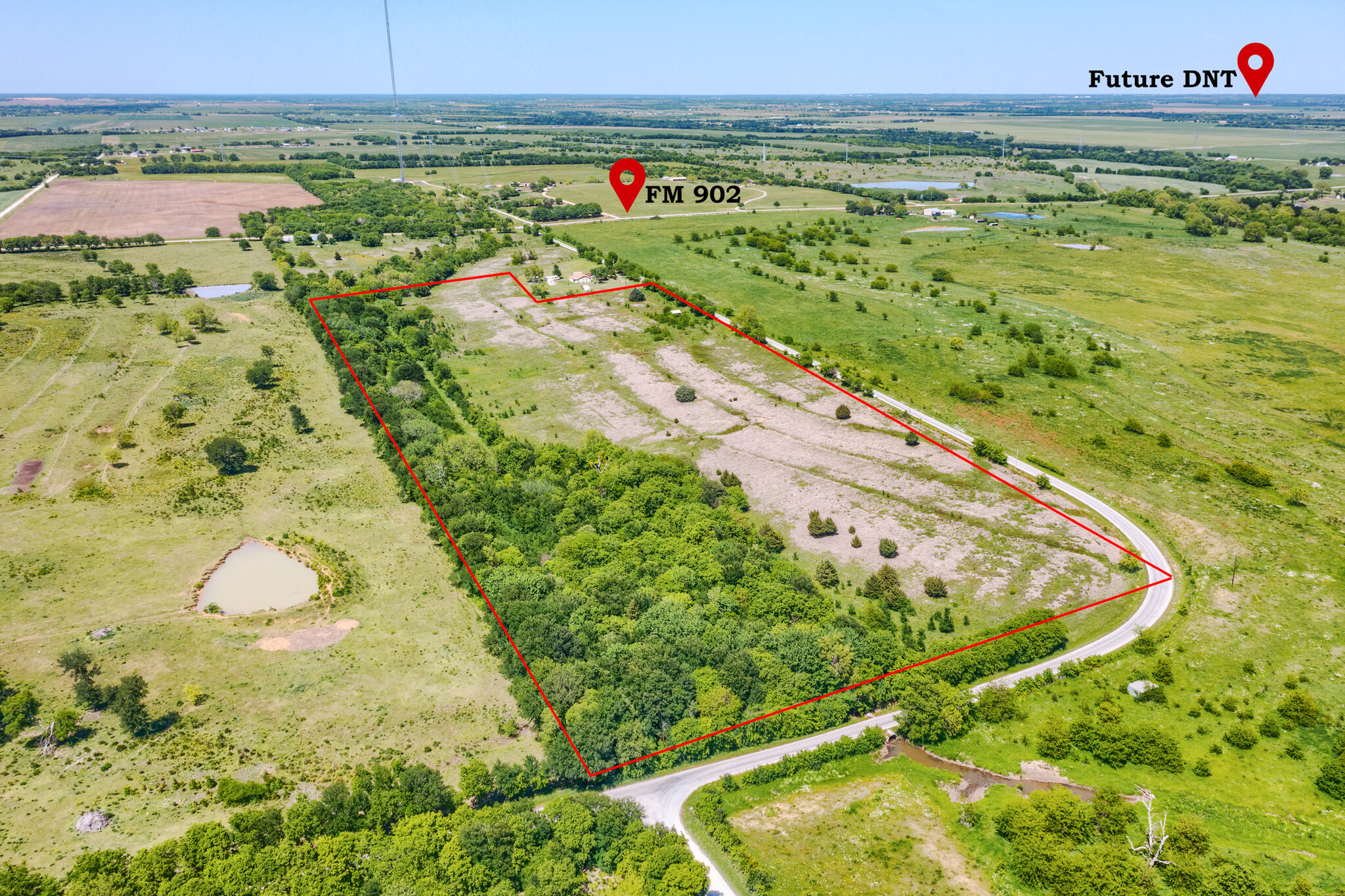 24.95 acres McFarlin Road and FM 902, Collinsville, TX for Sale